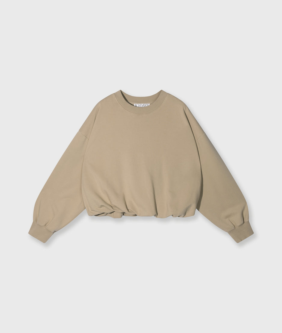pleated sweater 10 | earth