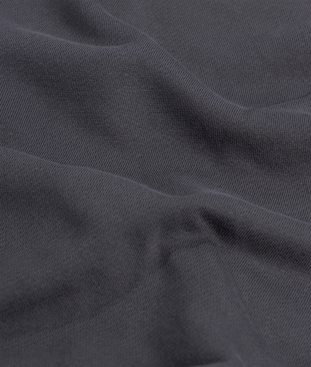 v-neck balloon sweater | steel blue
