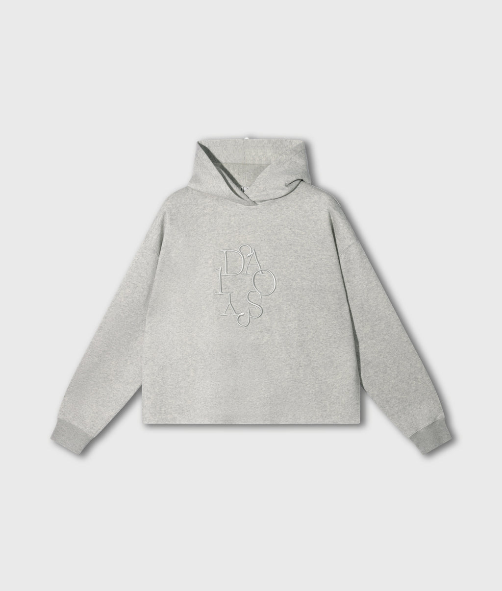 statement hoodie curly 10 | light grey melee