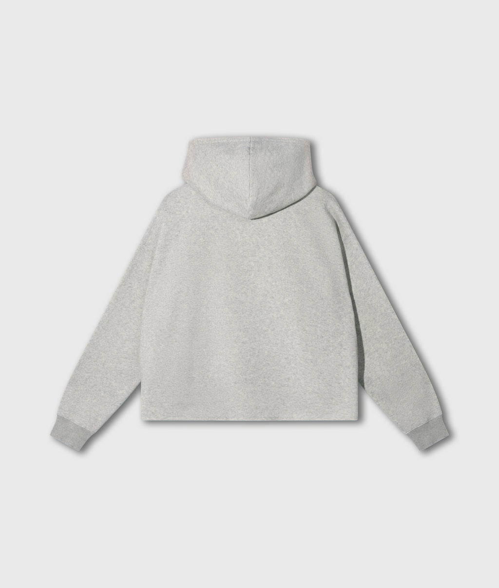 statement hoodie curly 10 | light grey melee