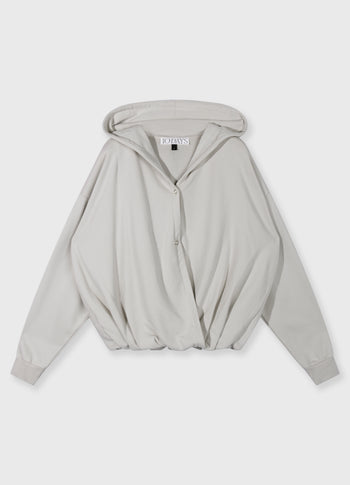 balloon wrap hoodie | stone