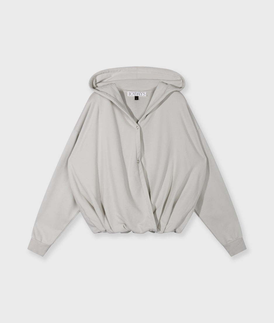 balloon wrap hoodie | stone