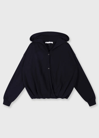 balloon wrap hoodie | black