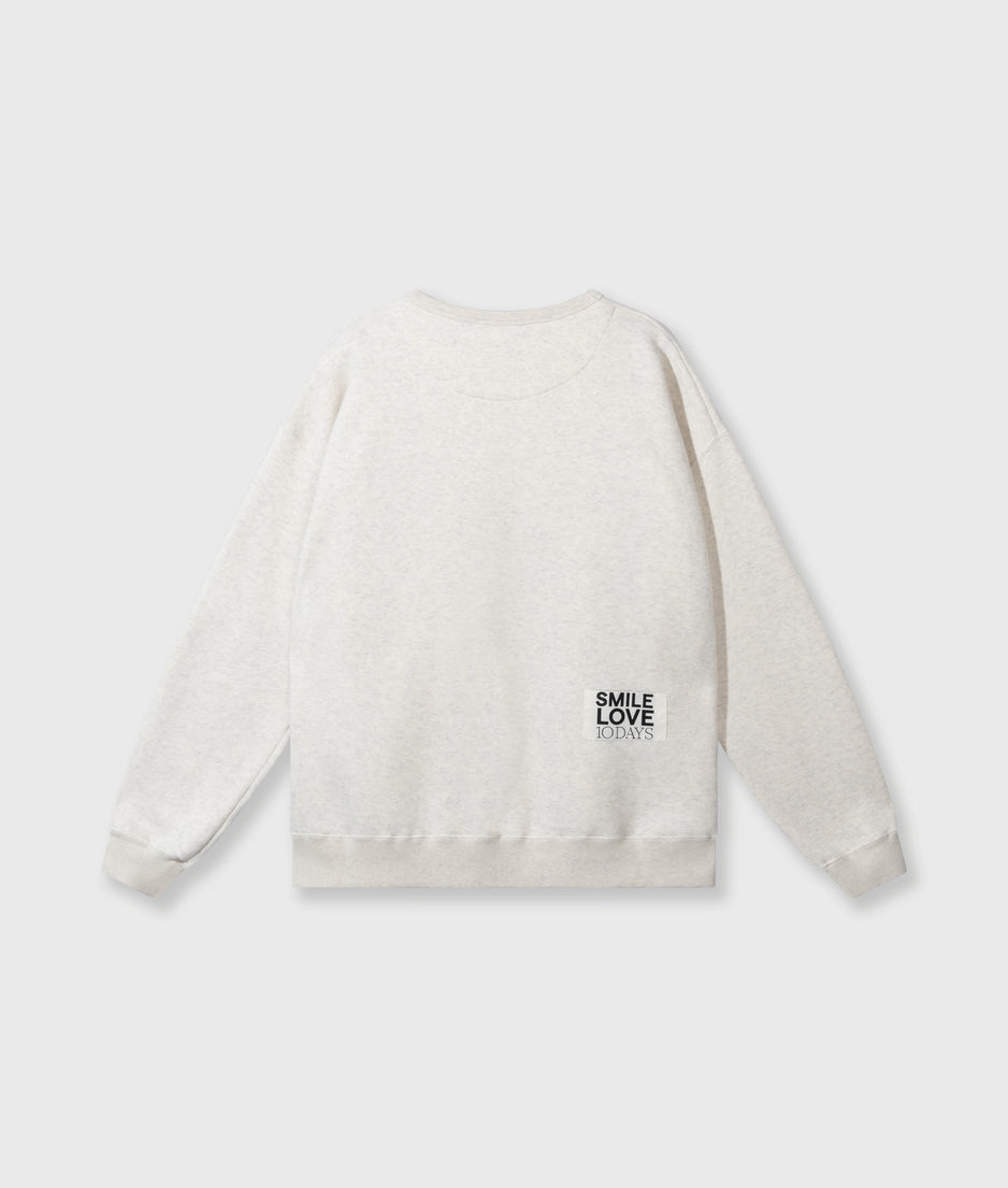 statement sweater | soft white melee