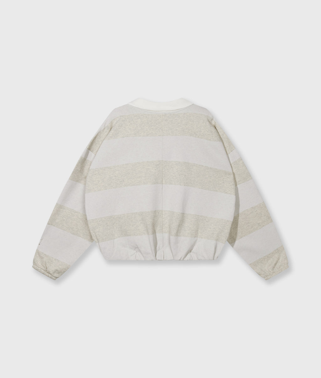 balloon sweater strepen | soft white melee