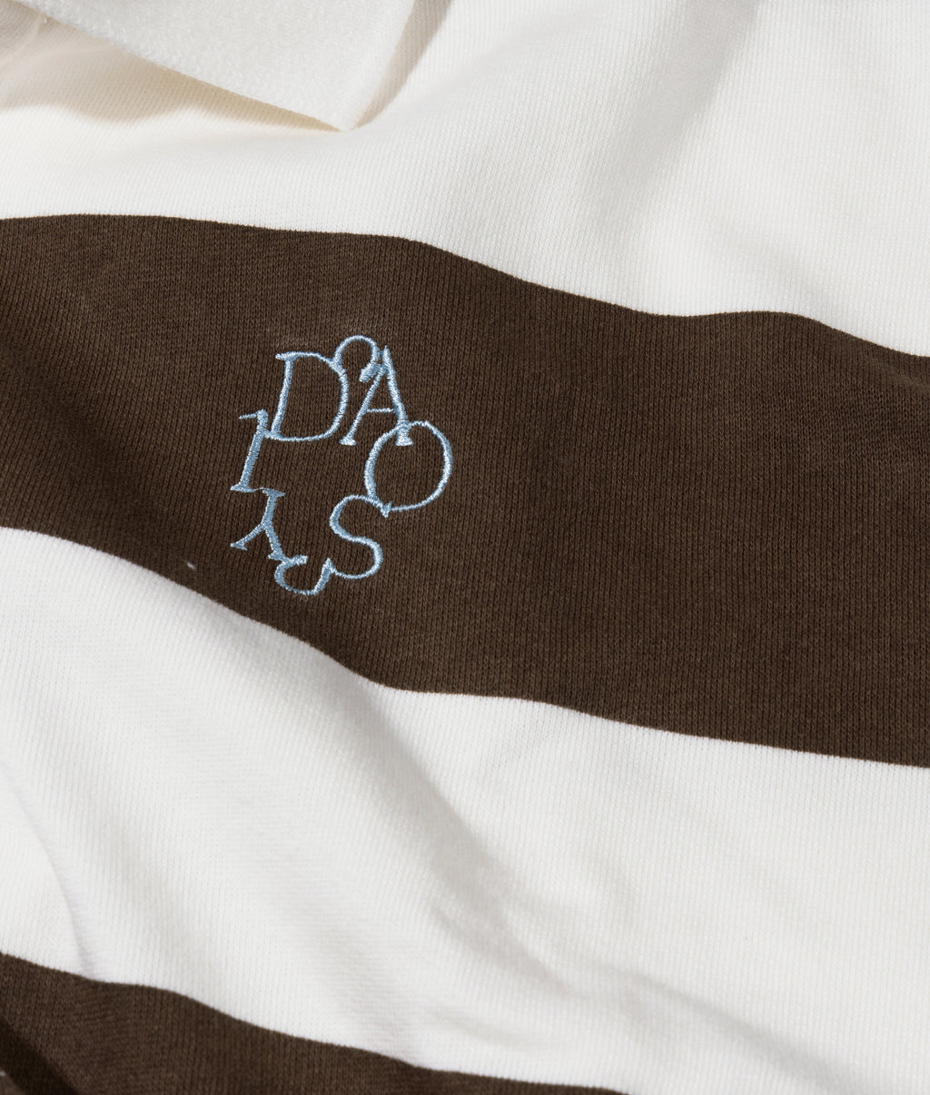 baseball ballon sweater | ecru/brown