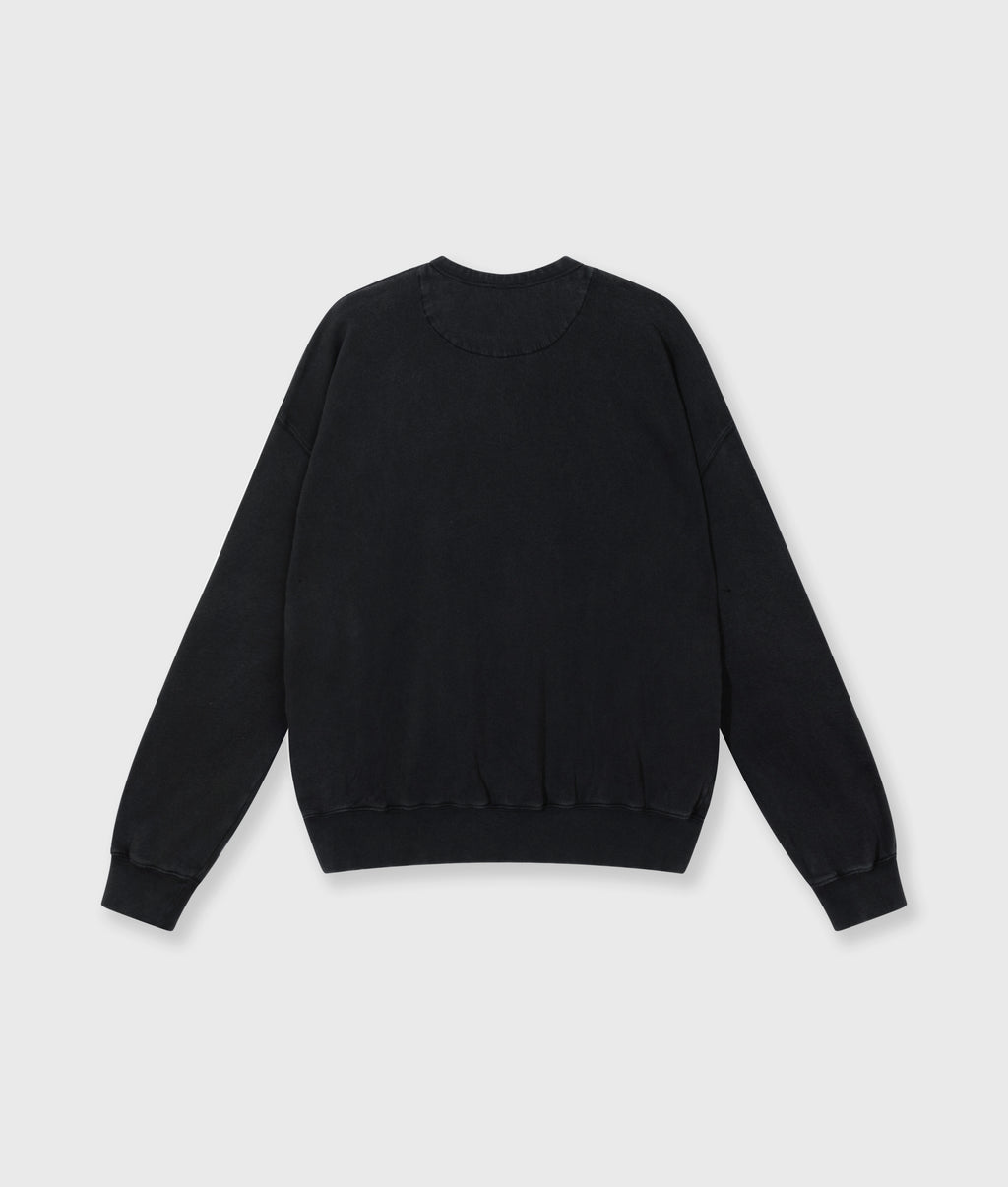 statement sweater believe | dark charcoal