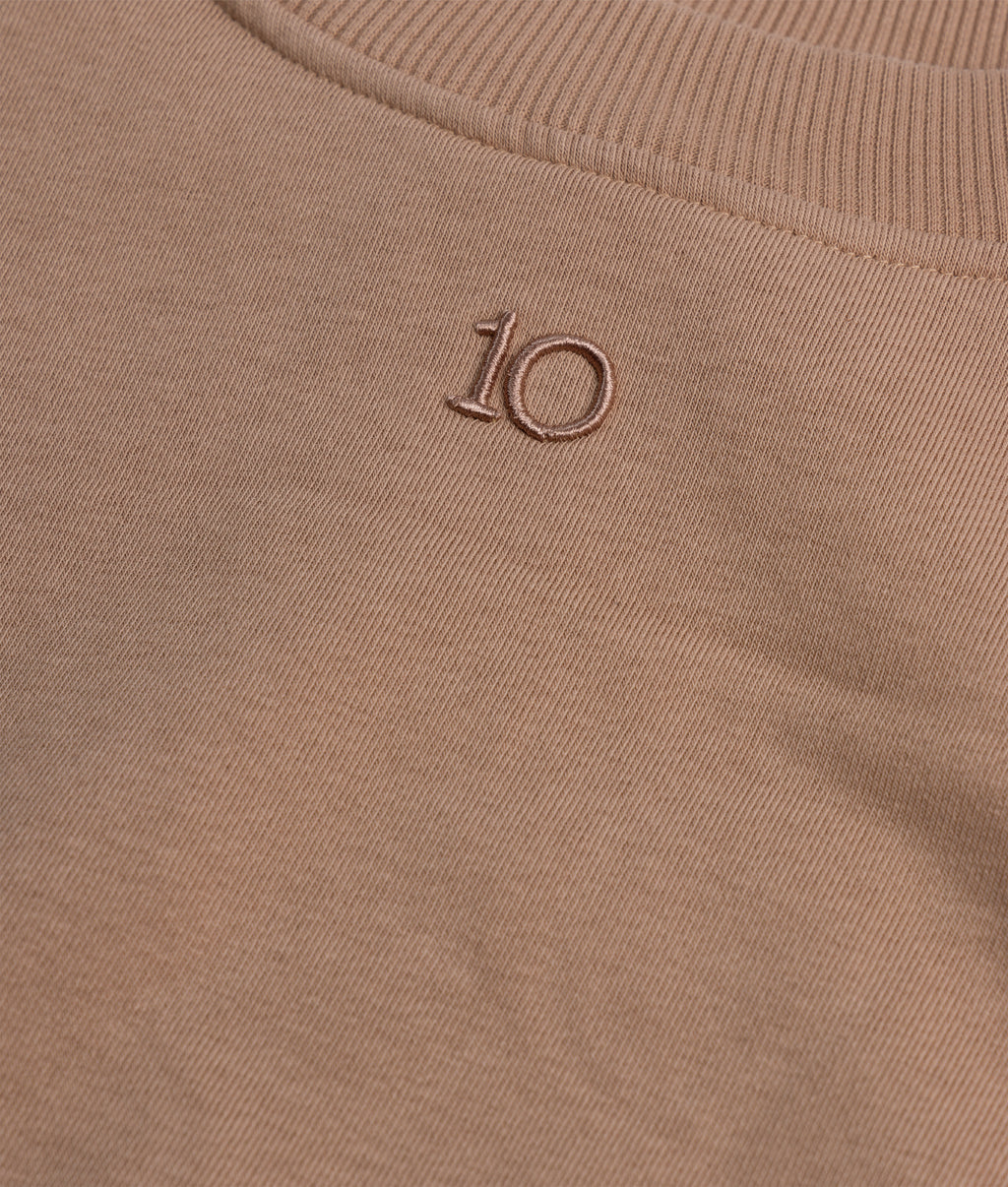 pleated sweater | light fudge