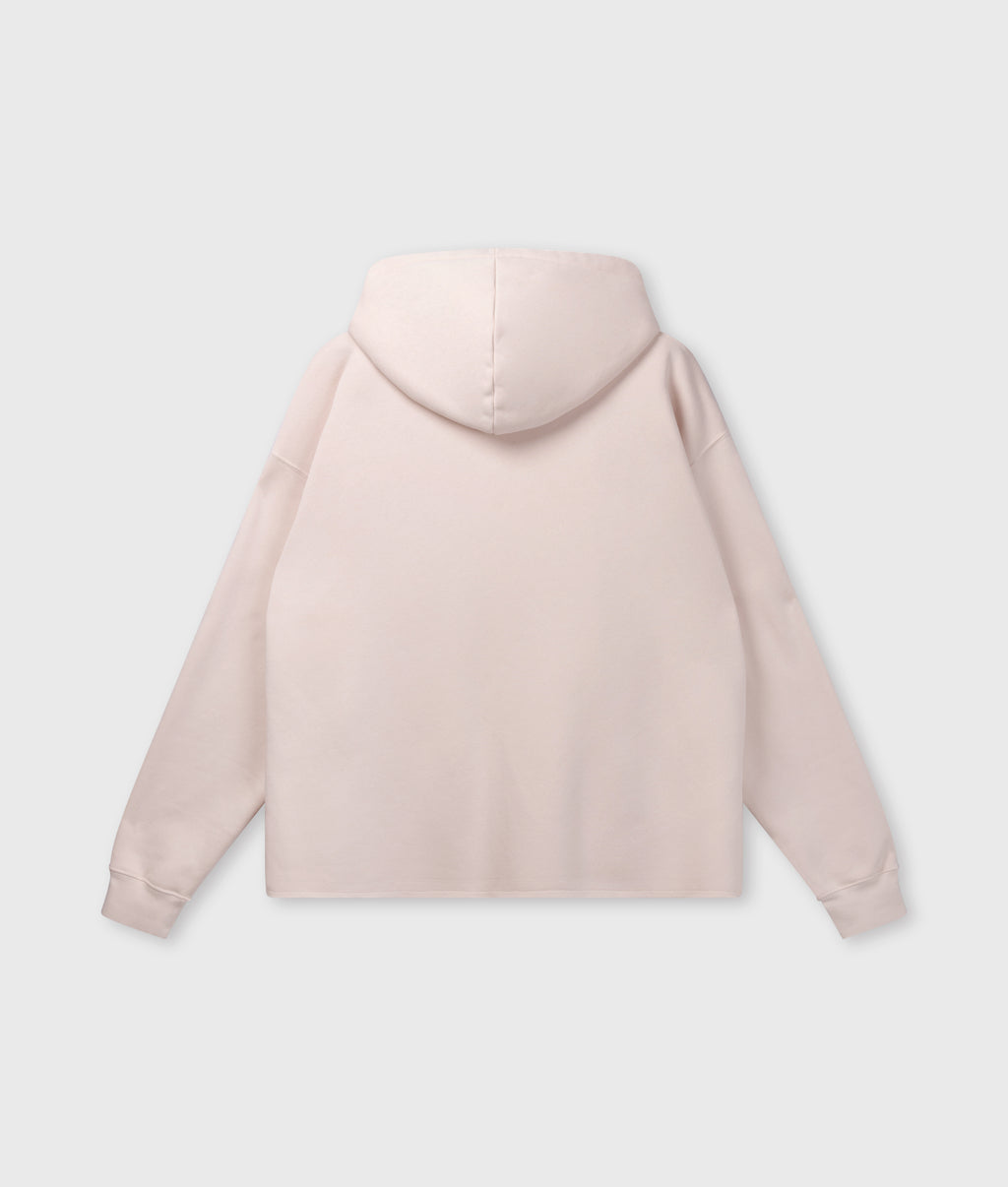 statement zip hoodie | powder