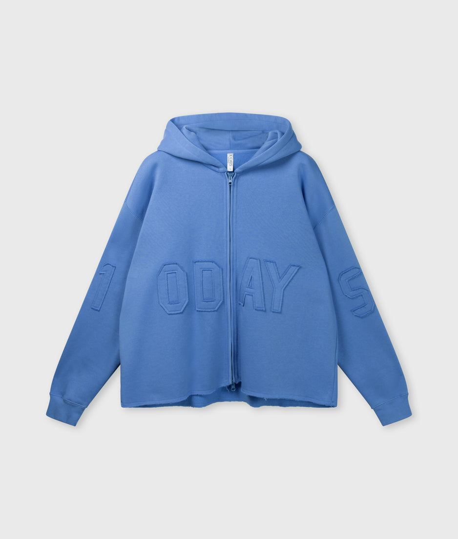 statement zip hoodie | ultramarine