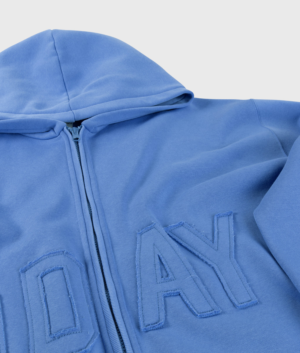 statement zip hoodie | ultramarine