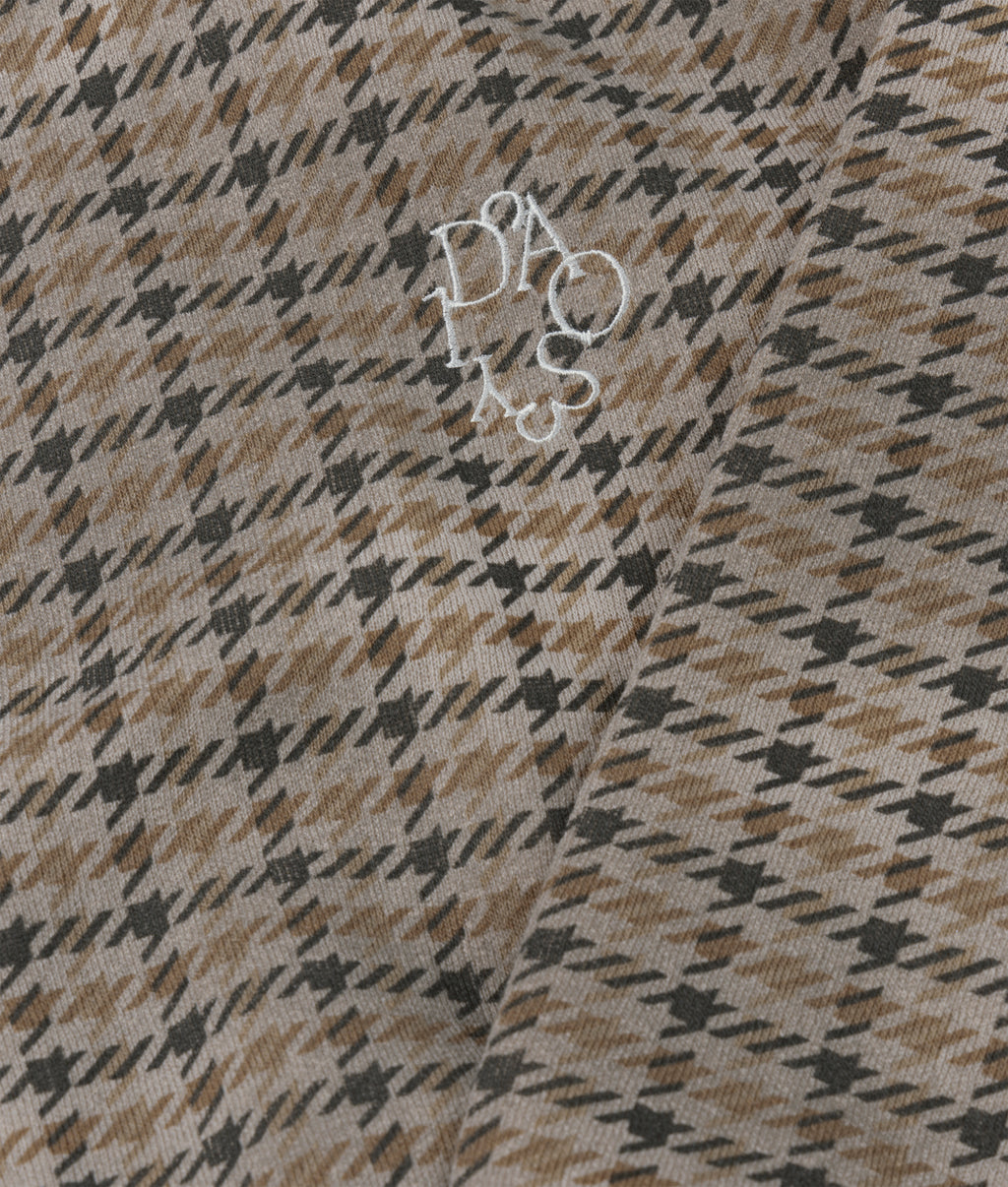 check cardigan | champagne