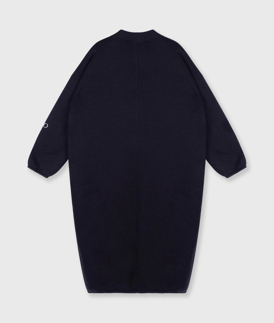 long baseball cardigan | black
