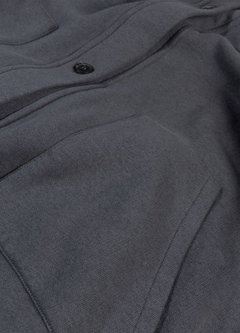 long baseball cardigan | steel blue