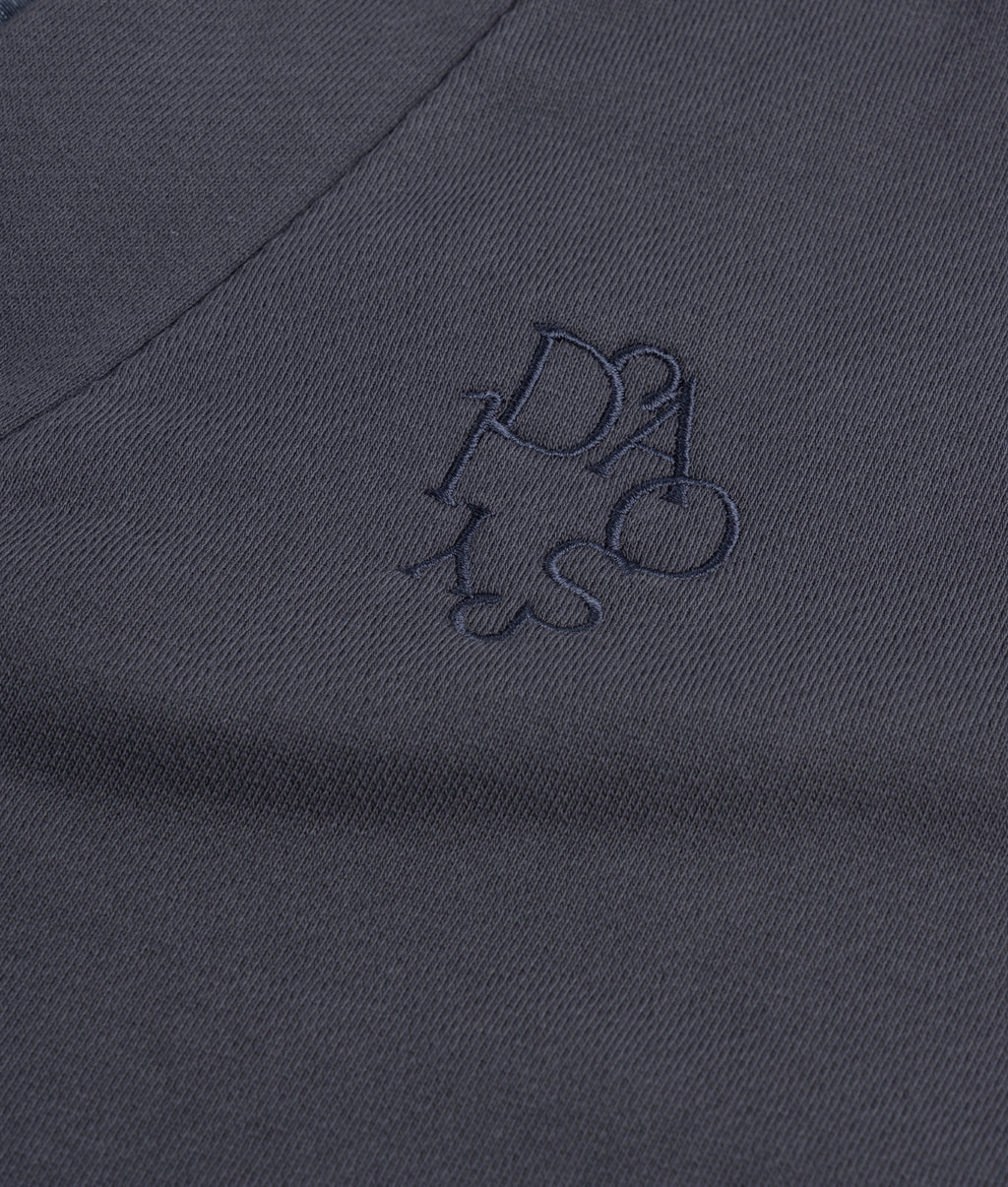 reversible cardigan fleece | steel blue