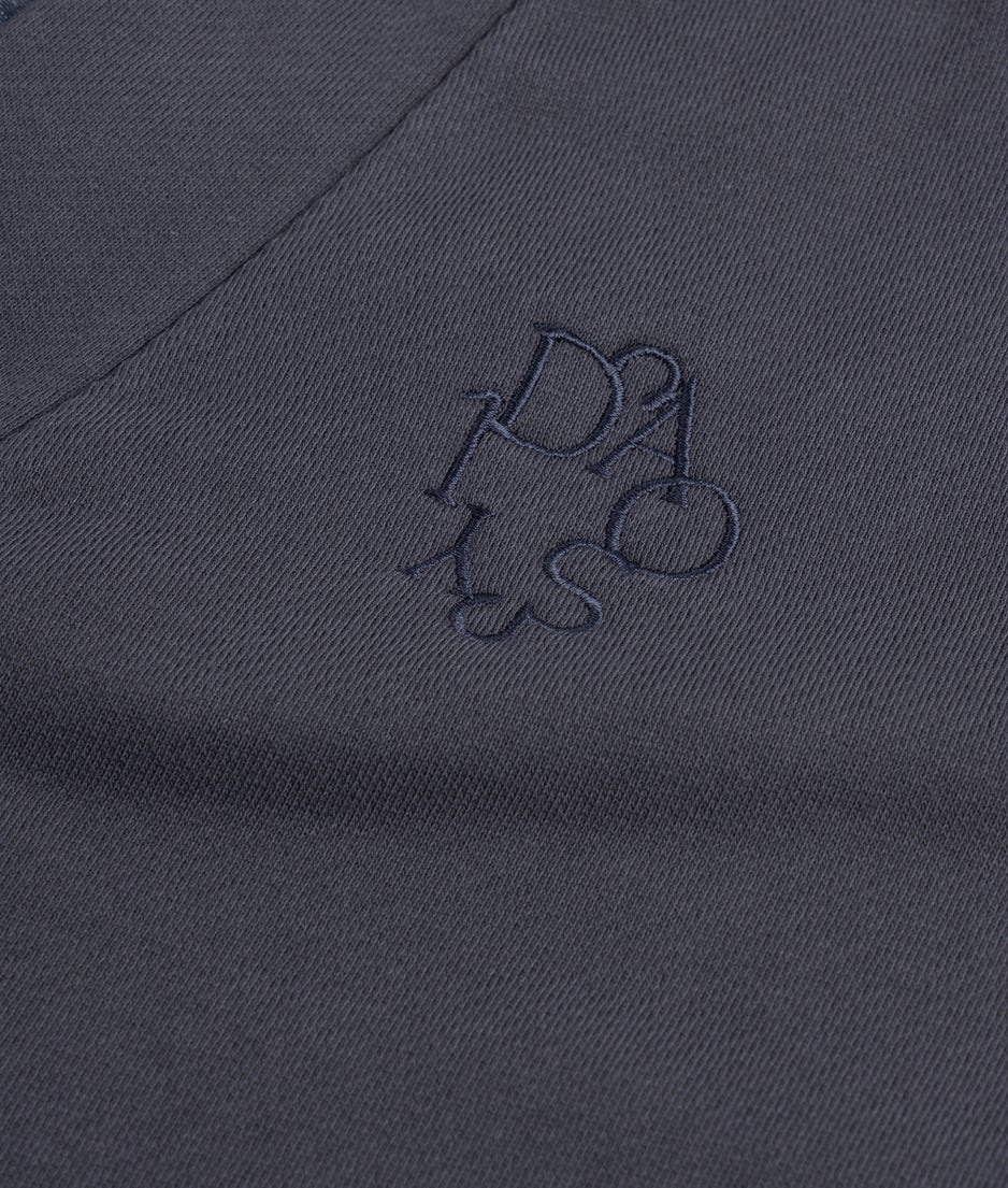 reversible cardigan fleece | steel blue