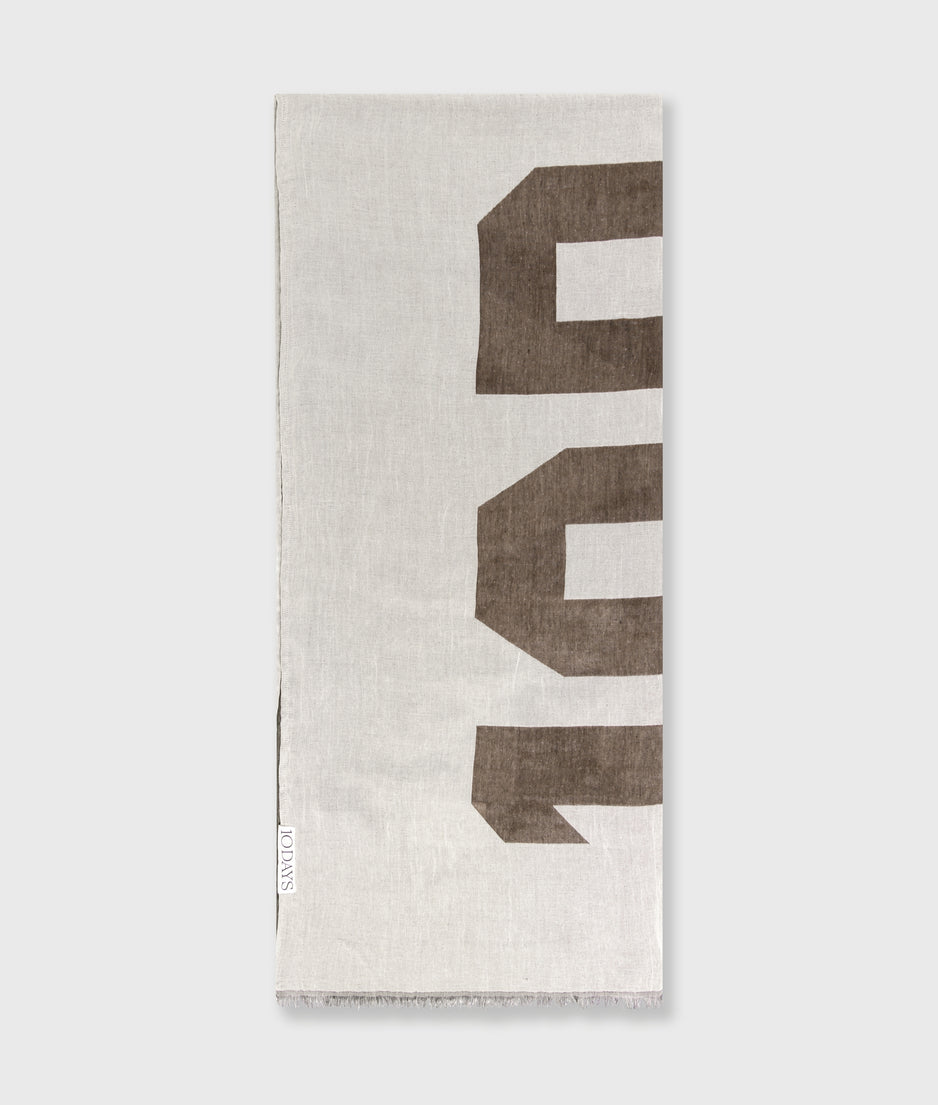 scarf 10DAYS | ecru