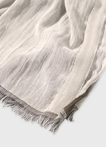 scarf 10DAYS | ecru