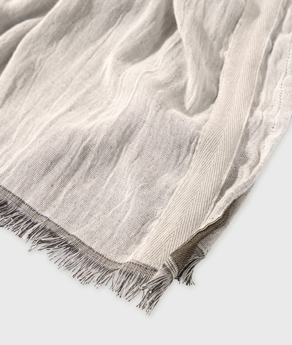 scarf 10DAYS | ecru