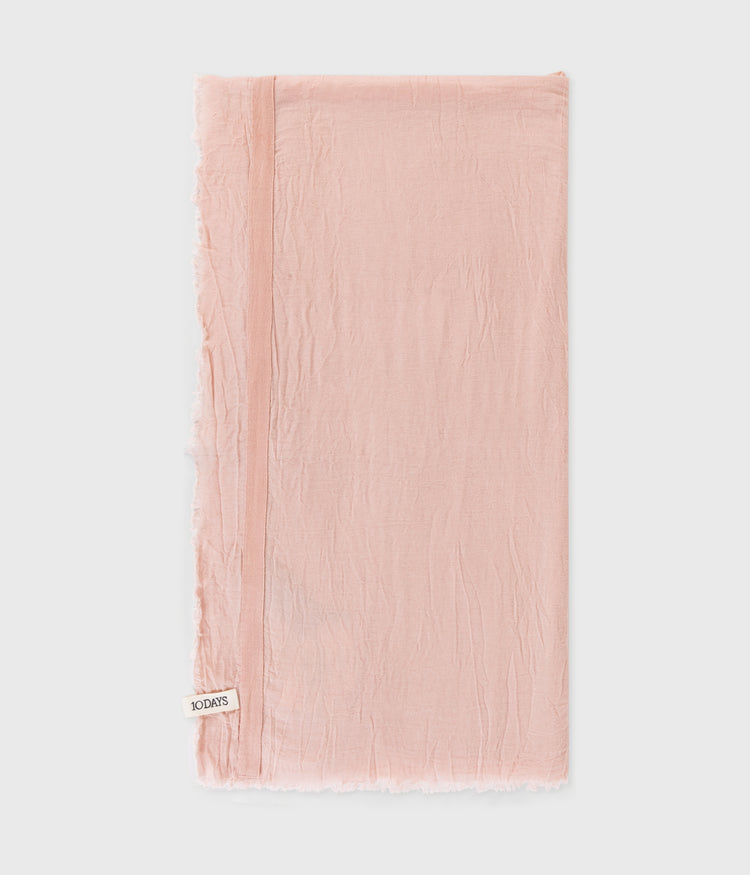 scarf cotton crepe | peach