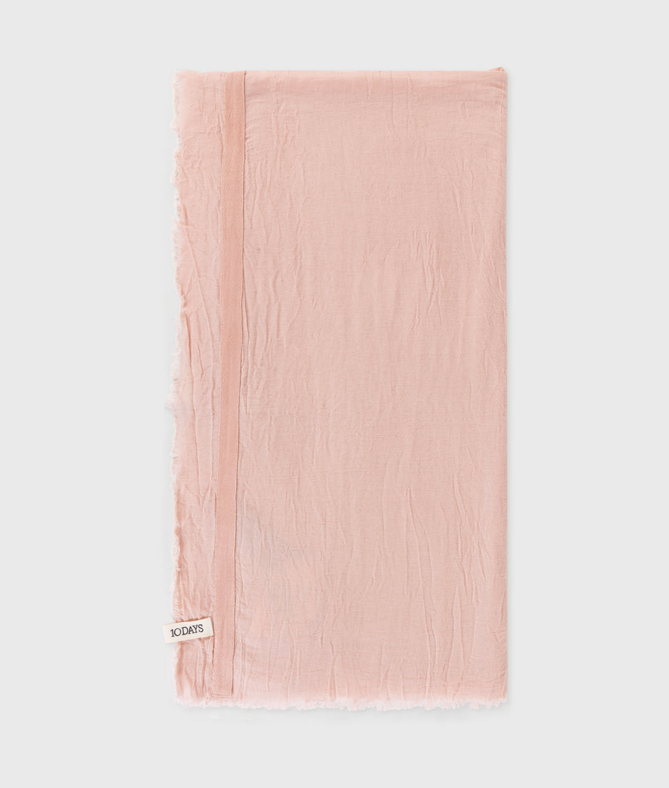 scarf cotton crepe | peach