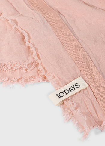 scarf cotton crepe | peach