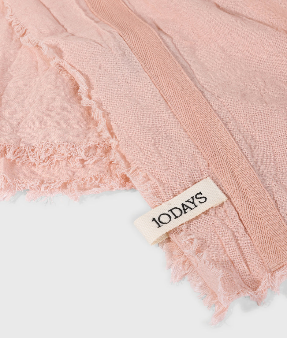 scarf cotton crepe | peach
