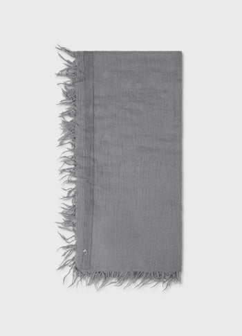 scarf washed wool | light graphite