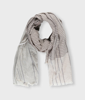 scarf stripe | ecru