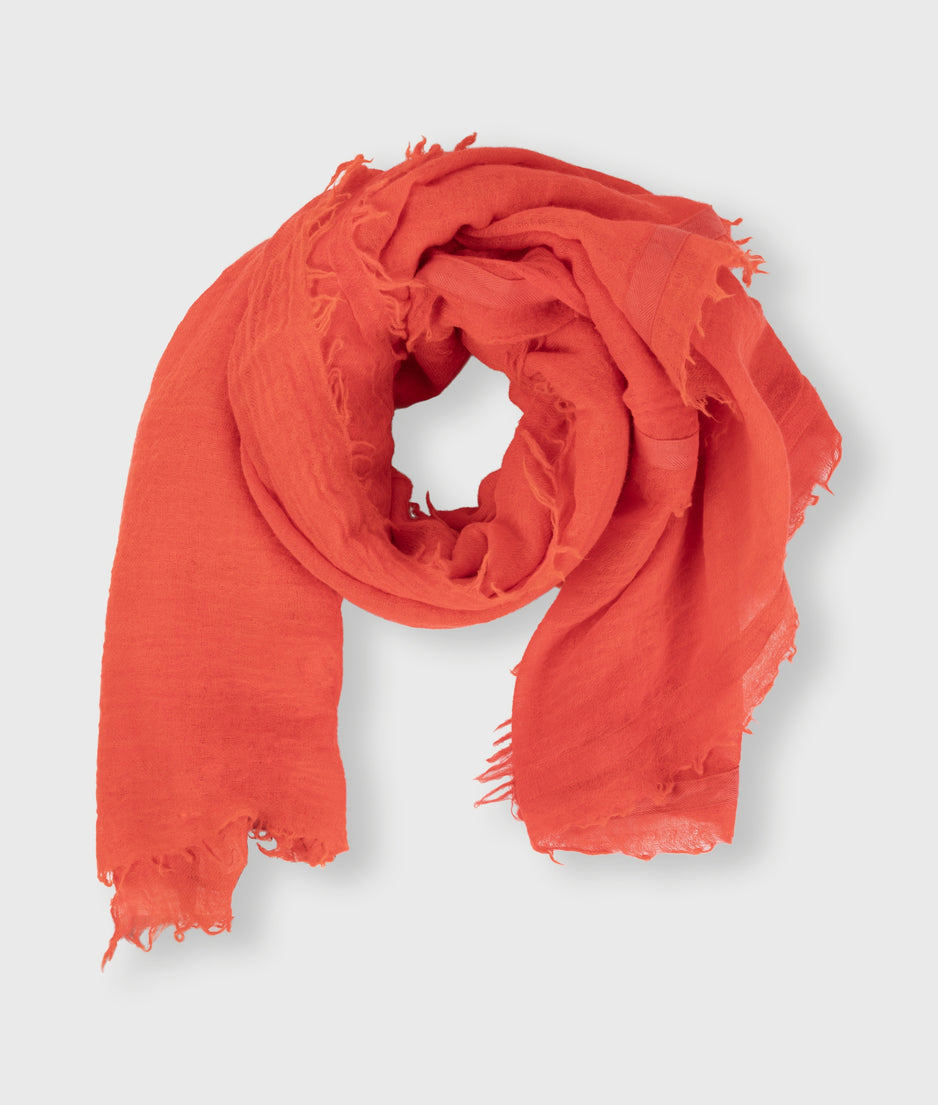 scarf muslin | poppy red