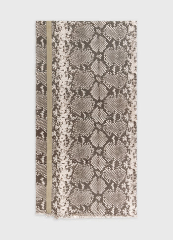 scarf voile snake | ecru