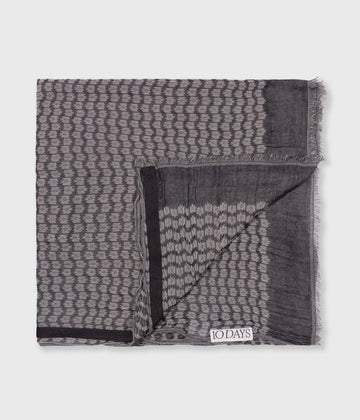 scarf ikat | dark navy