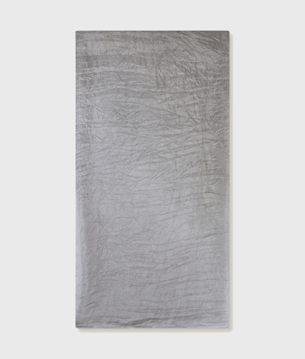 silk scarf dip dye | mid grey