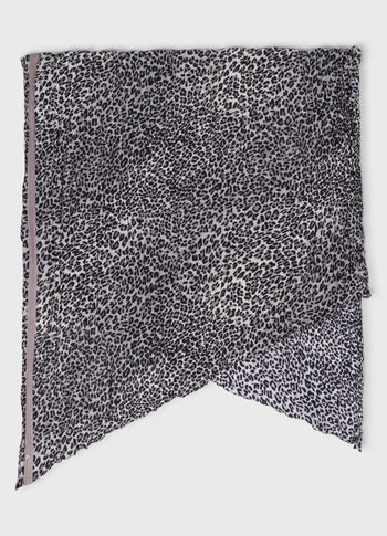 scarf leopard | ecru