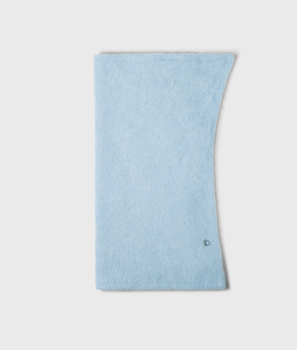 gebreide bandana | angel blue