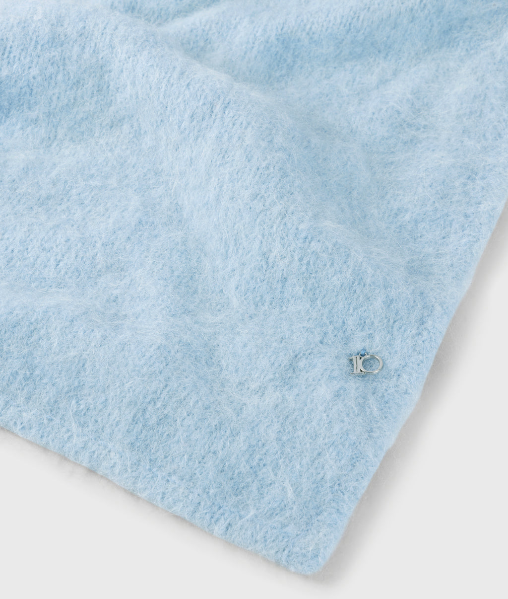 gebreide bandana | angel blue
