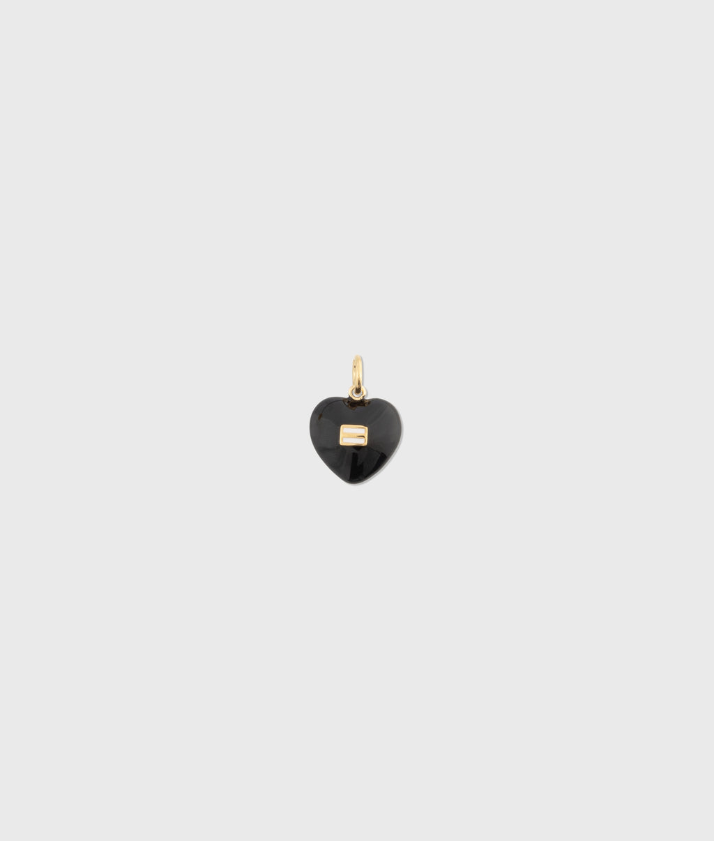heart charm | black
