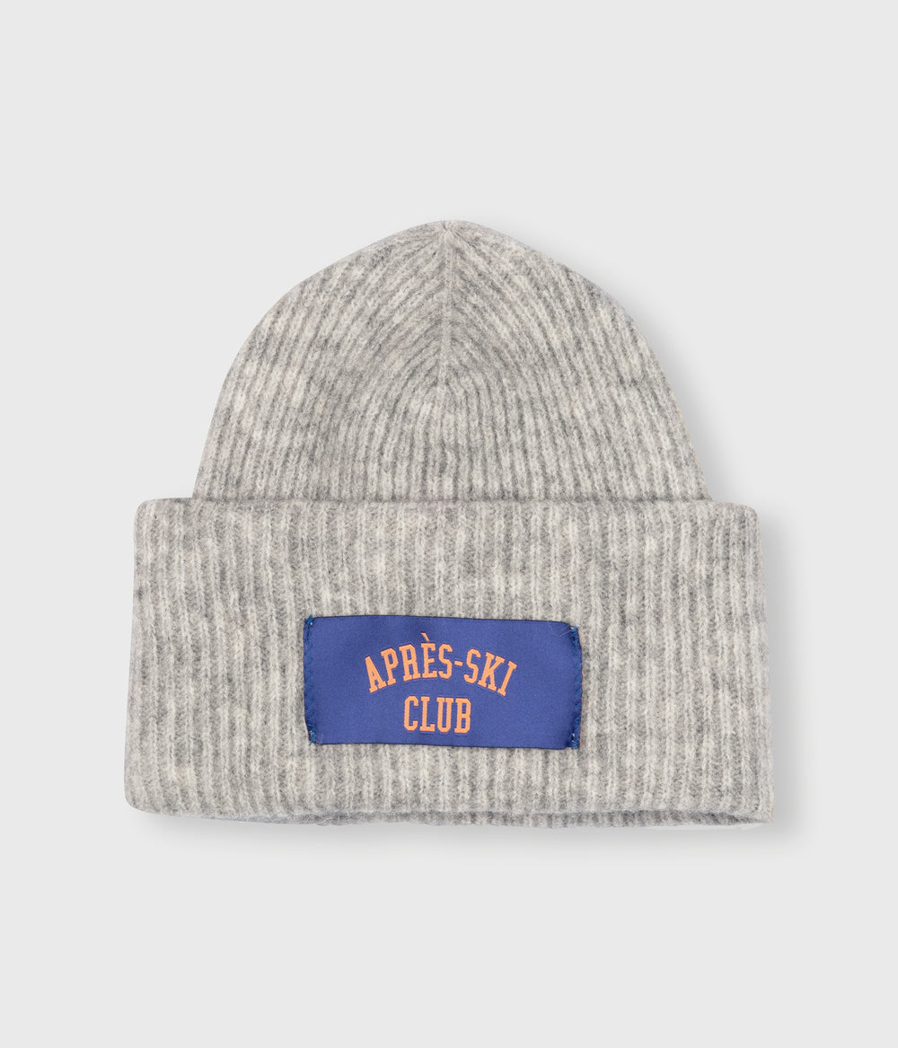 soft knit beanie | light grey melee