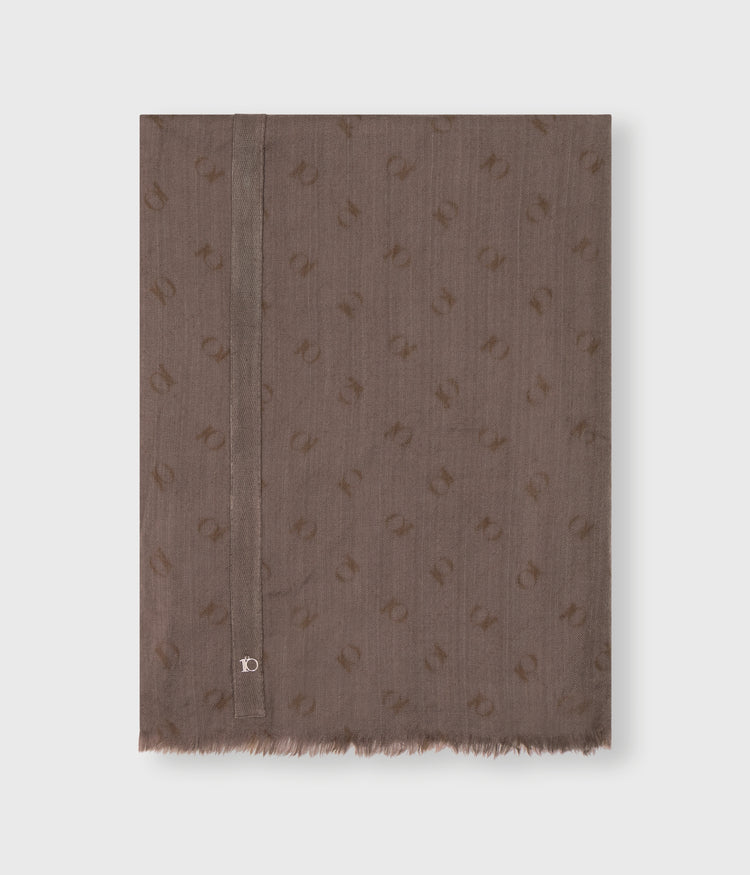 scarf boiled wool | moonrock