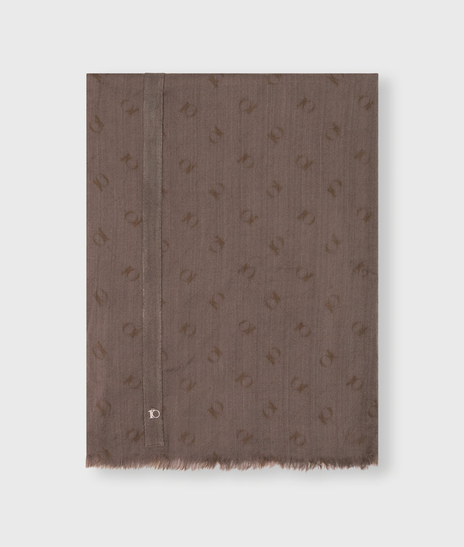 scarf boiled wool | moonrock
