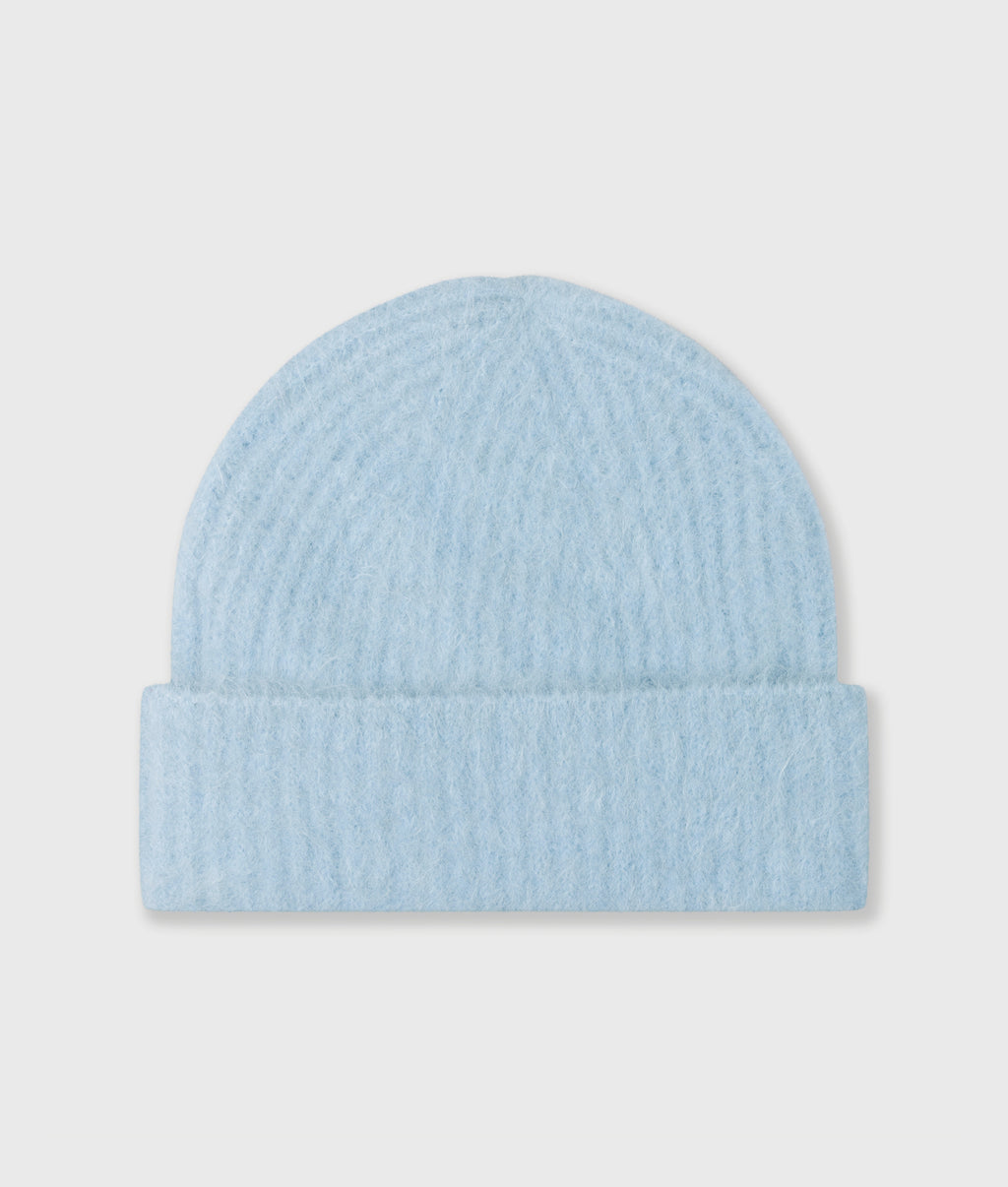 gebreide beanie | angel blue