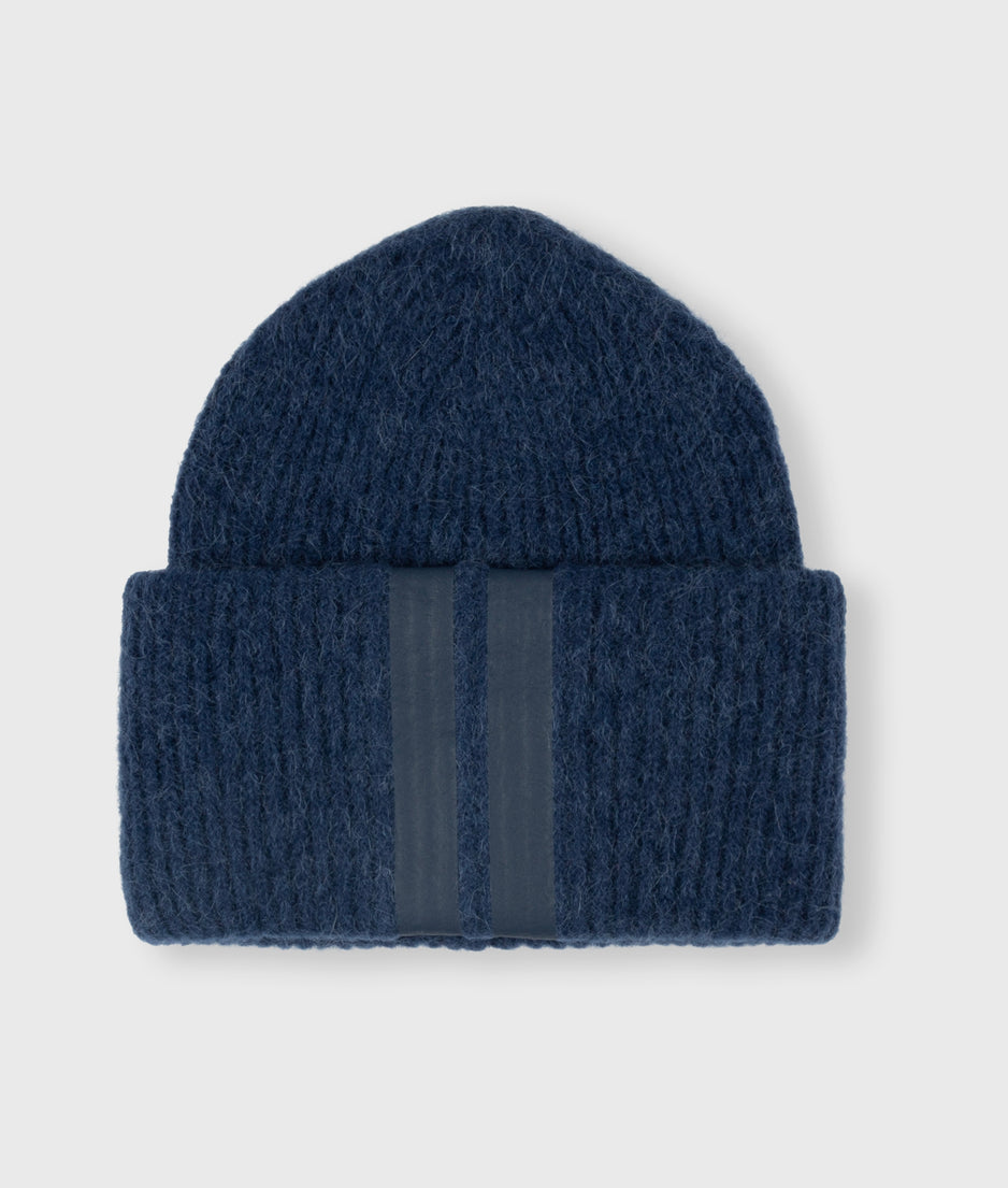 soft knit beanie | electric blue