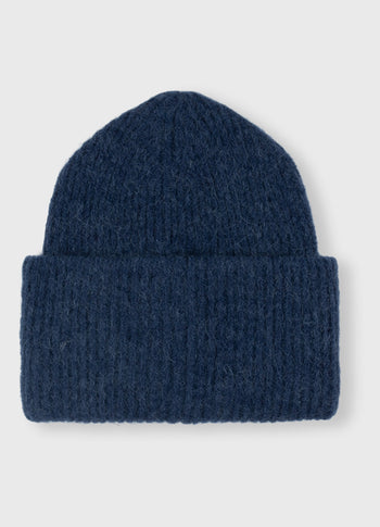 soft knit beanie | electric blue