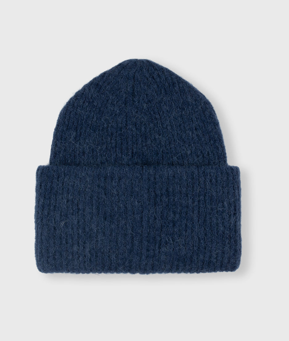 soft knit beanie | electric blue