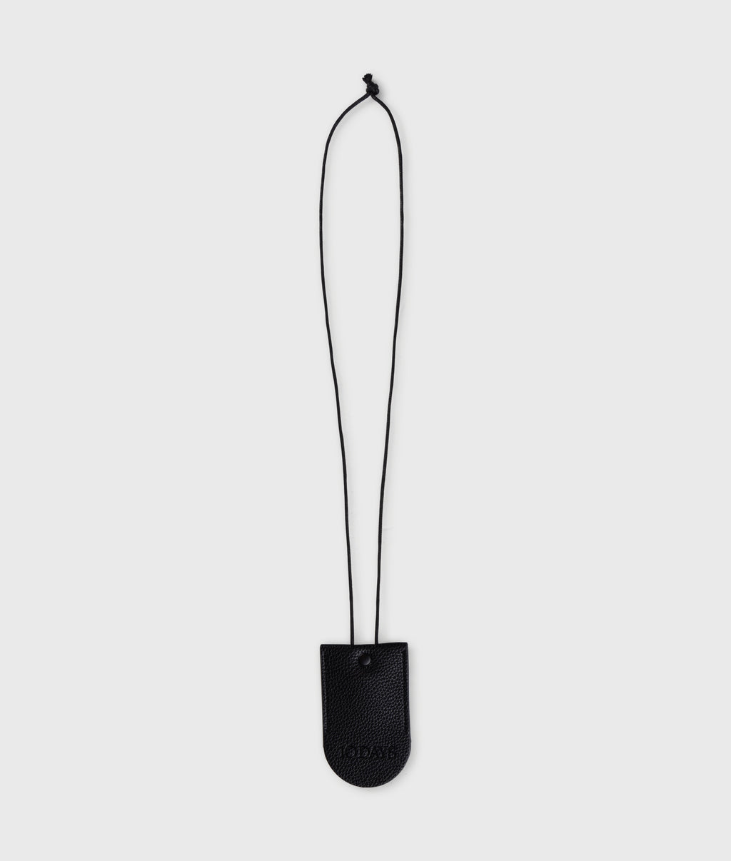 pu keychain holder | black