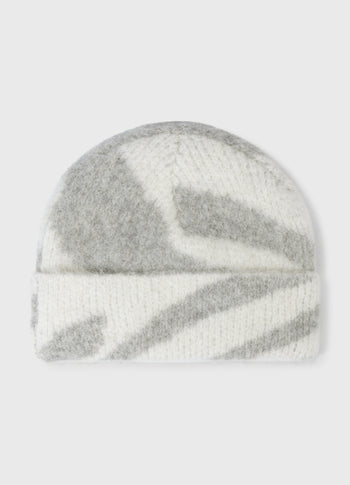 beanie zebra | ecru