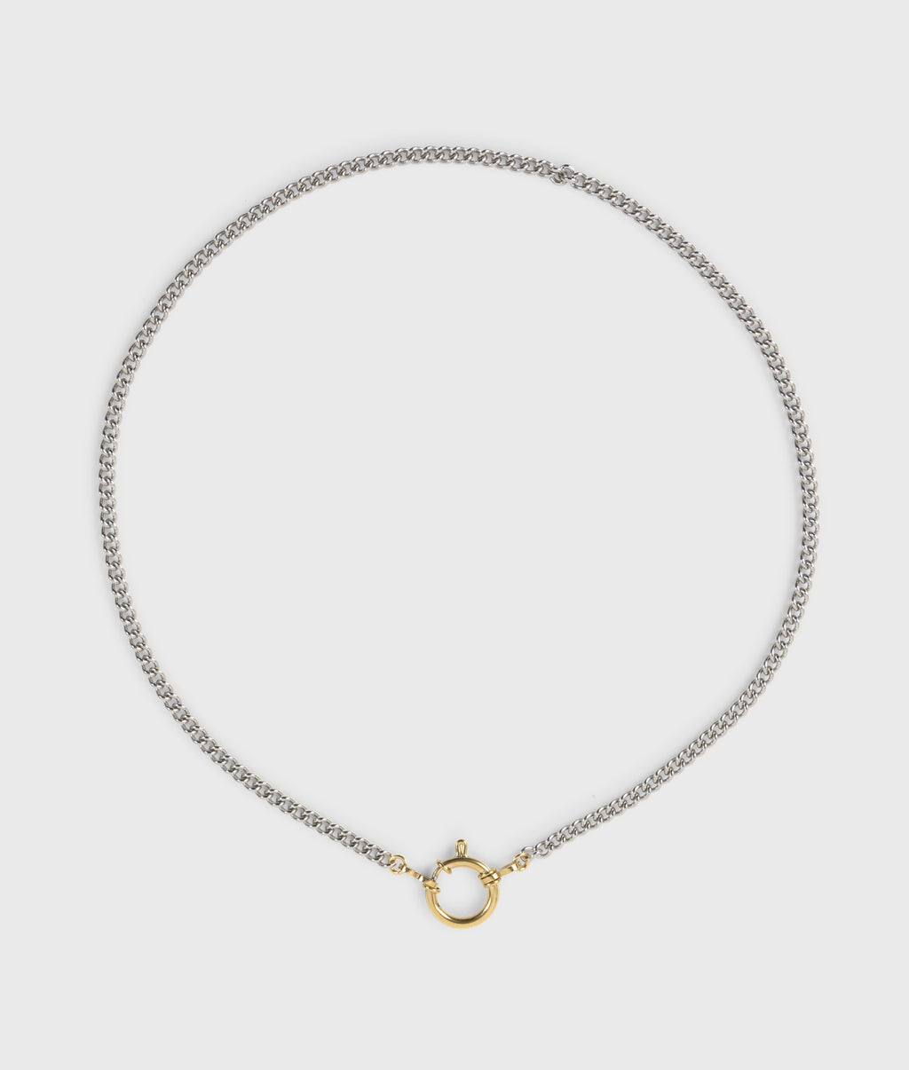 chain necklace silver | silver grey