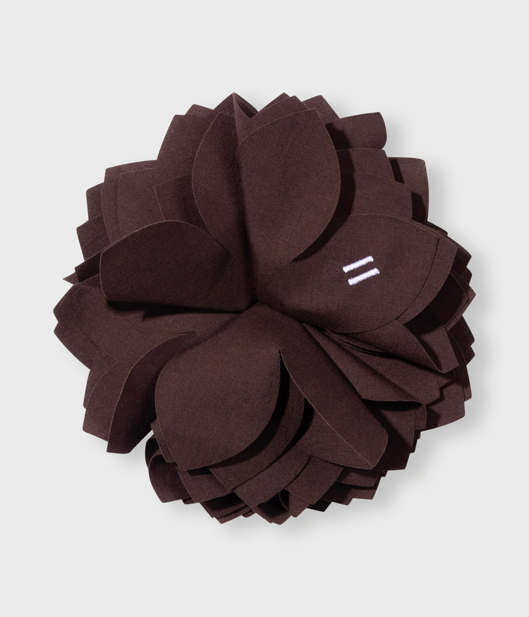 flower corsage | deep wine