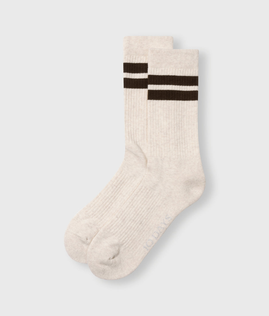 socks 2 stripes | soft white melee