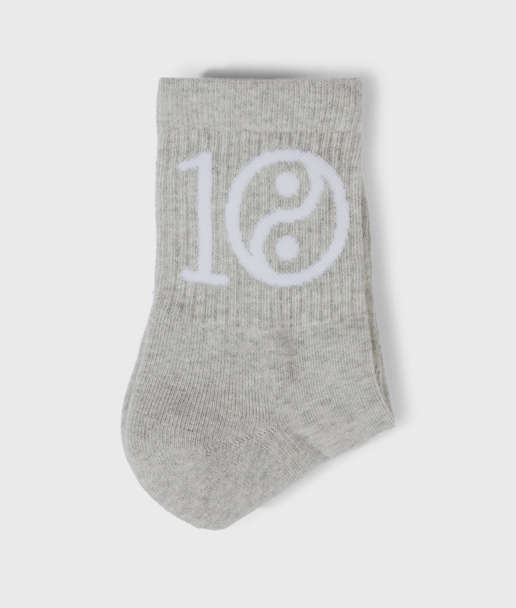 socks yin yang | light grey melee